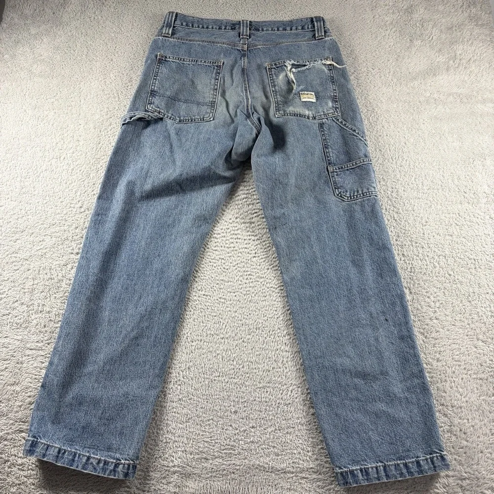 Vintage Levi  Carpenter Jeans Mens 32x32 Distressed Stained Ripped Thrashed‎